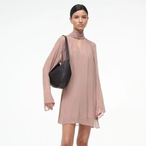 Esther Mini Dress ~ Taupe